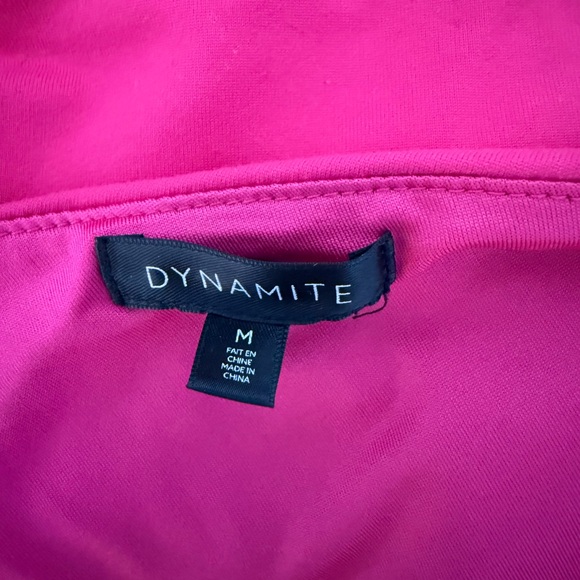 2/$30 👚 - Dynamite Fuchsia Asymmetrical top - Picture 5 of 5